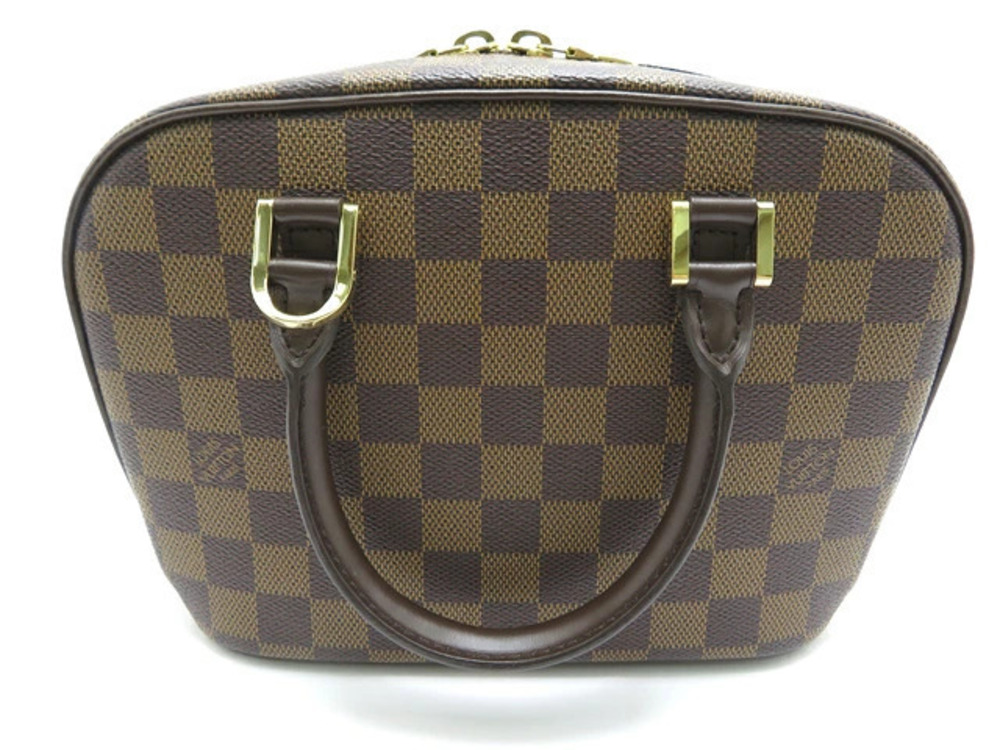 LOUIS VUITTON Salia Handbag Damier Ebene Brown